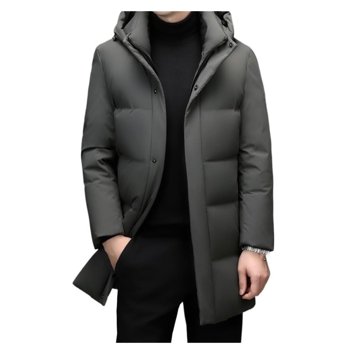 Warm Hooded Down Puffer Jacket