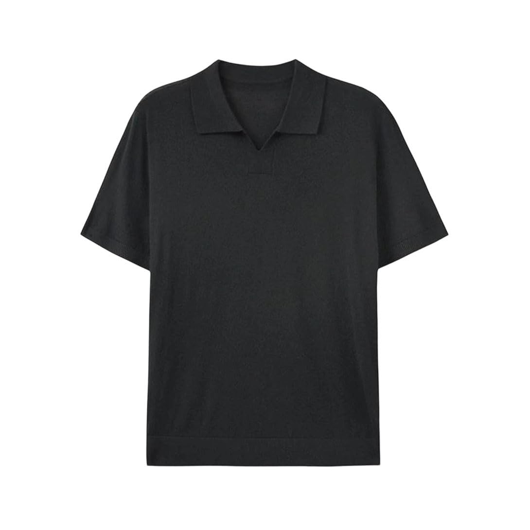Loose Fit Short-Sleeve Polo Shirt