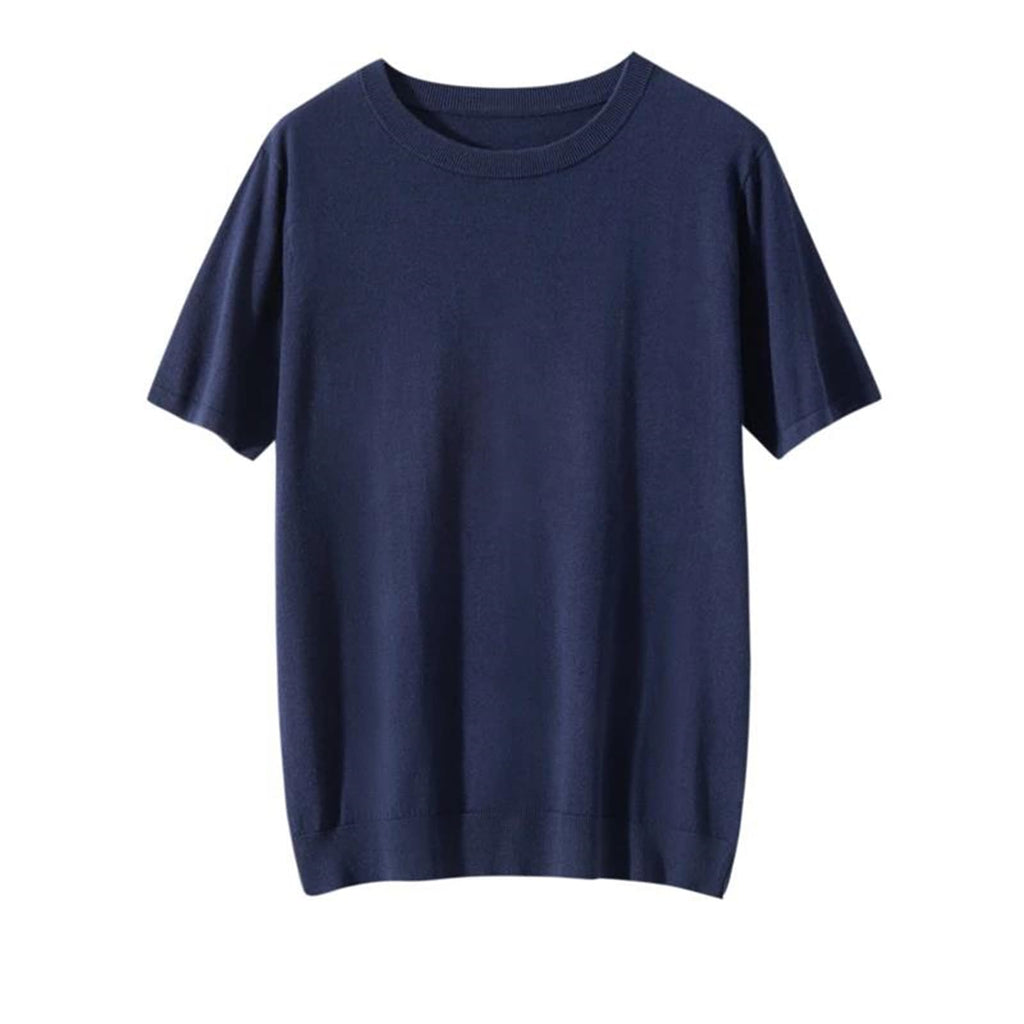 Silk Cashmere Knit T-Shirt