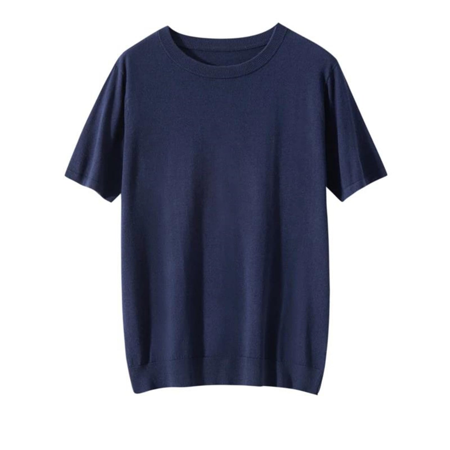 Silk Cashmere Knit T-Shirt