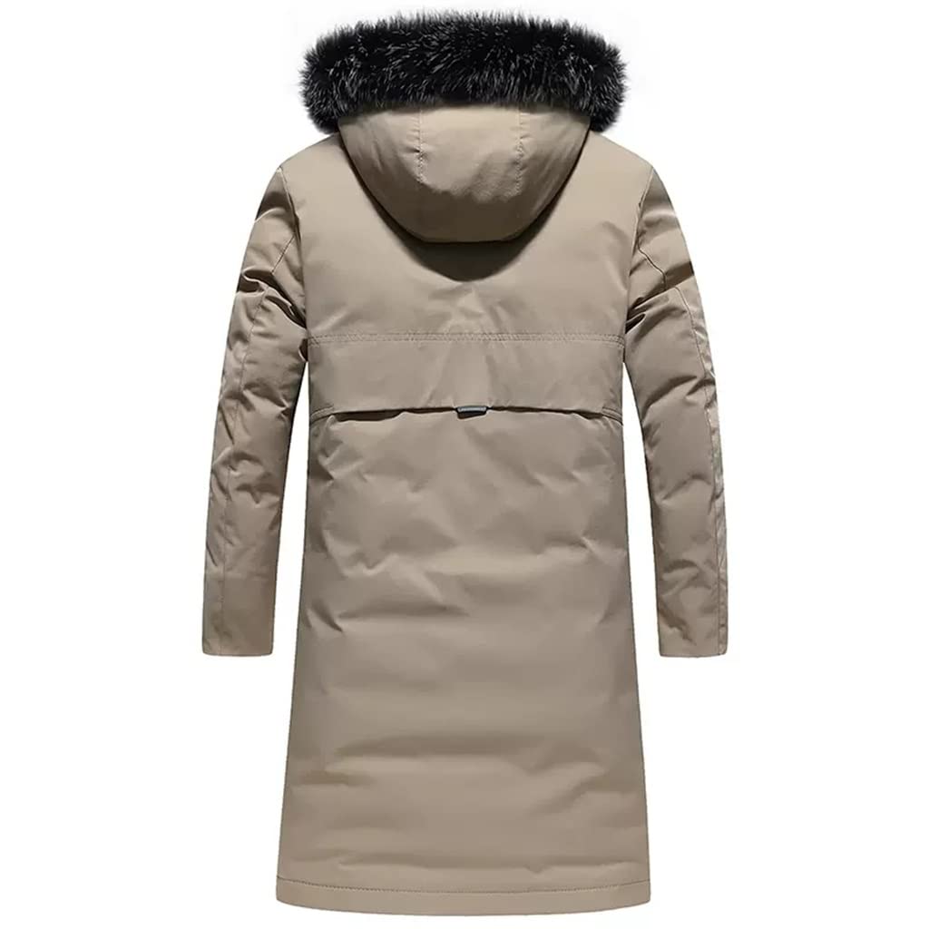 Long Hooded Down Jacket