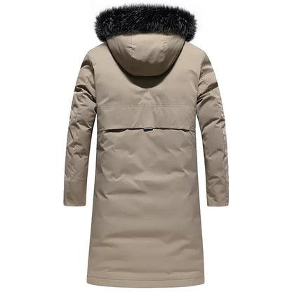 Long Hooded Down Jacket