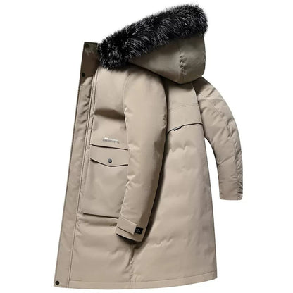 Long Hooded Down Jacket