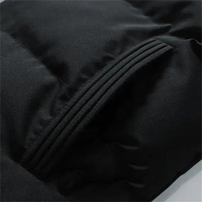 Printed Padded Stand-Up Collar Jacket