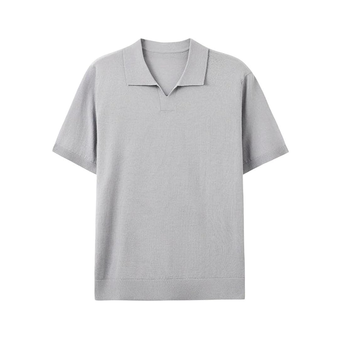 Loose Fit Short-Sleeve Polo Shirt