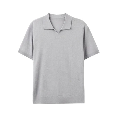 Loose Fit Short-Sleeve Polo Shirt