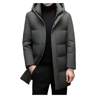 Warm Hooded Down Puffer Jacket