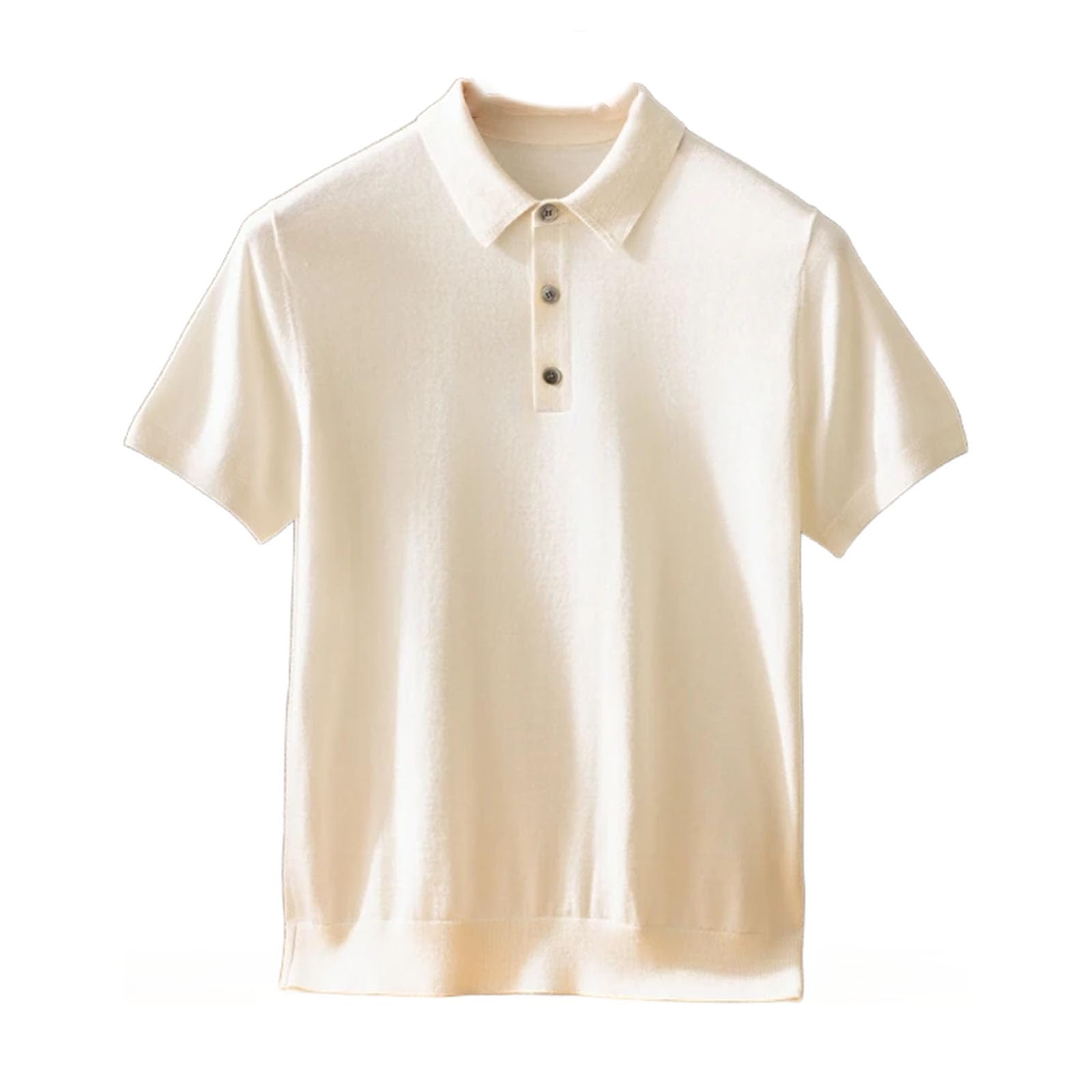 Pure Cashmere Short-Sleeve Polo