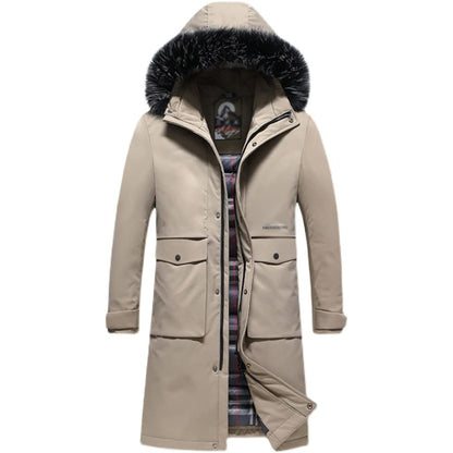 Long Hooded Down Jacket