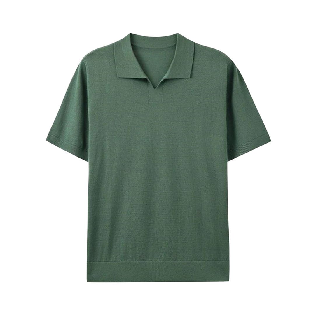 Loose Fit Short-Sleeve Polo Shirt