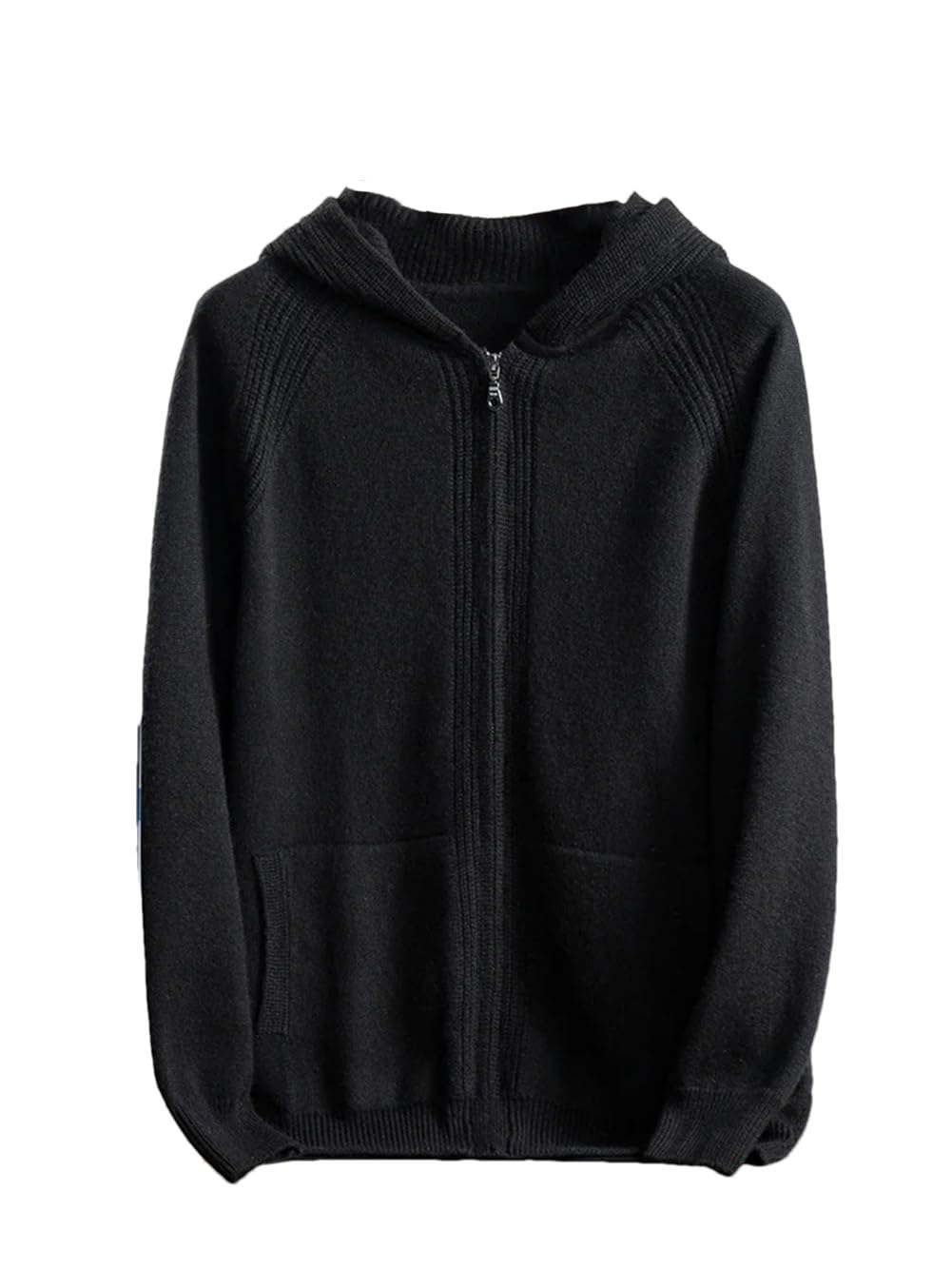Cashmere Zip Hoodie Cardigan