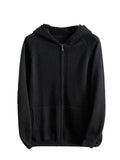 Cashmere Zip Hoodie Cardigan