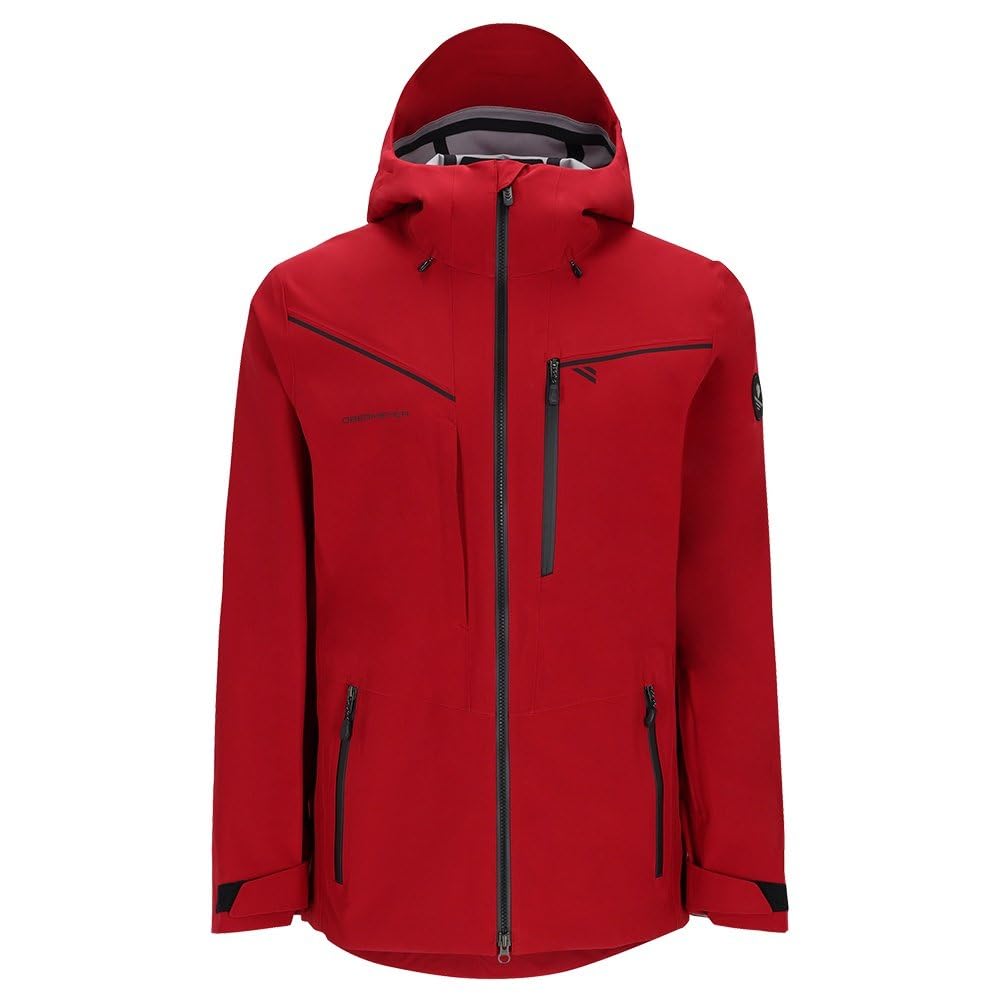 Obermeyer Foraker Shell Jacket For Men - Attached Hood and Long Sleeves and Adjustable Cuffs, Chic and Comfy Jacket