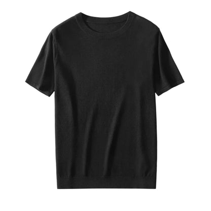 Silk Cashmere Knit T-Shirt