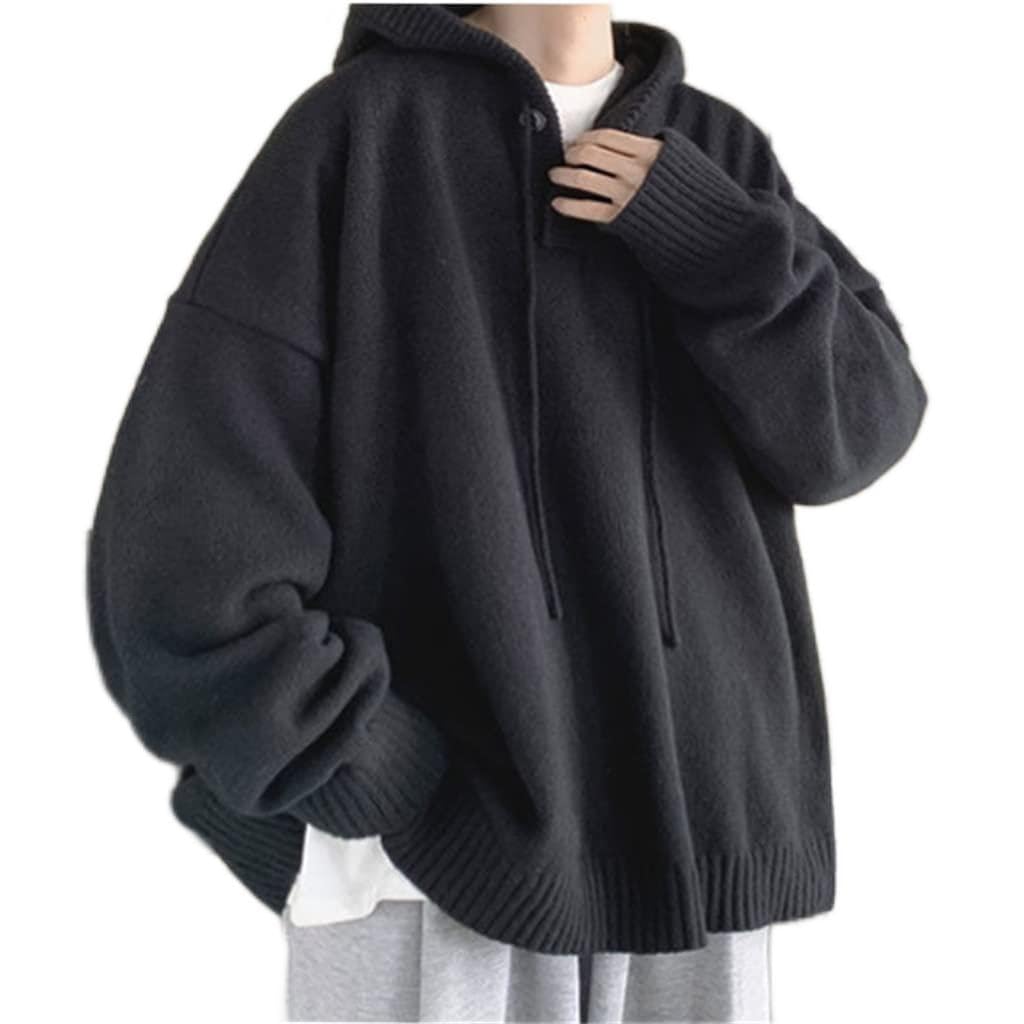 Hooded Knit Pullover Sweater