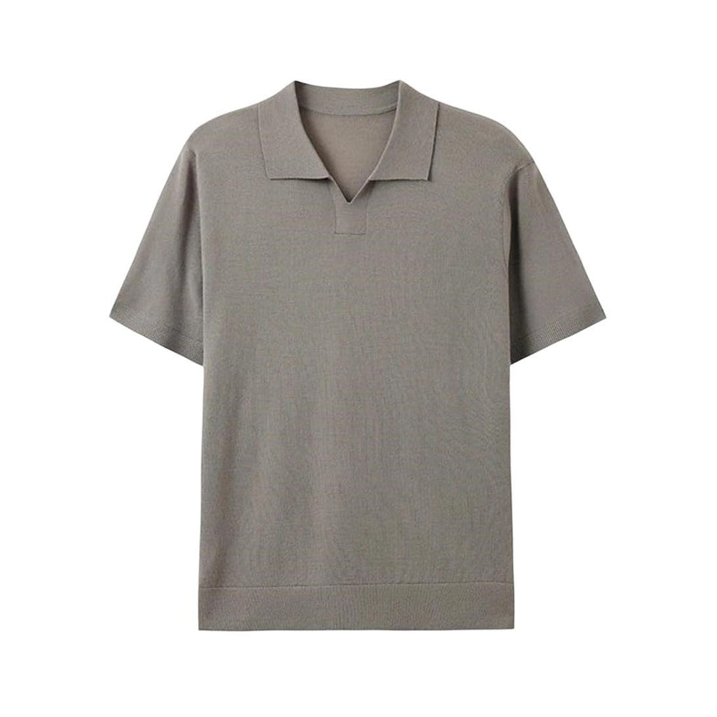 Loose Fit Short-Sleeve Polo Shirt