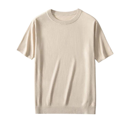 Silk Cashmere Knit T-Shirt