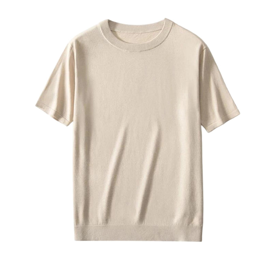 Silk Cashmere Knit T-Shirt