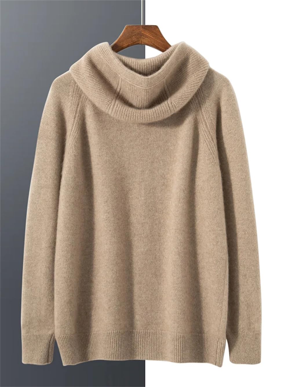 Cashmere Zip Hoodie Cardigan