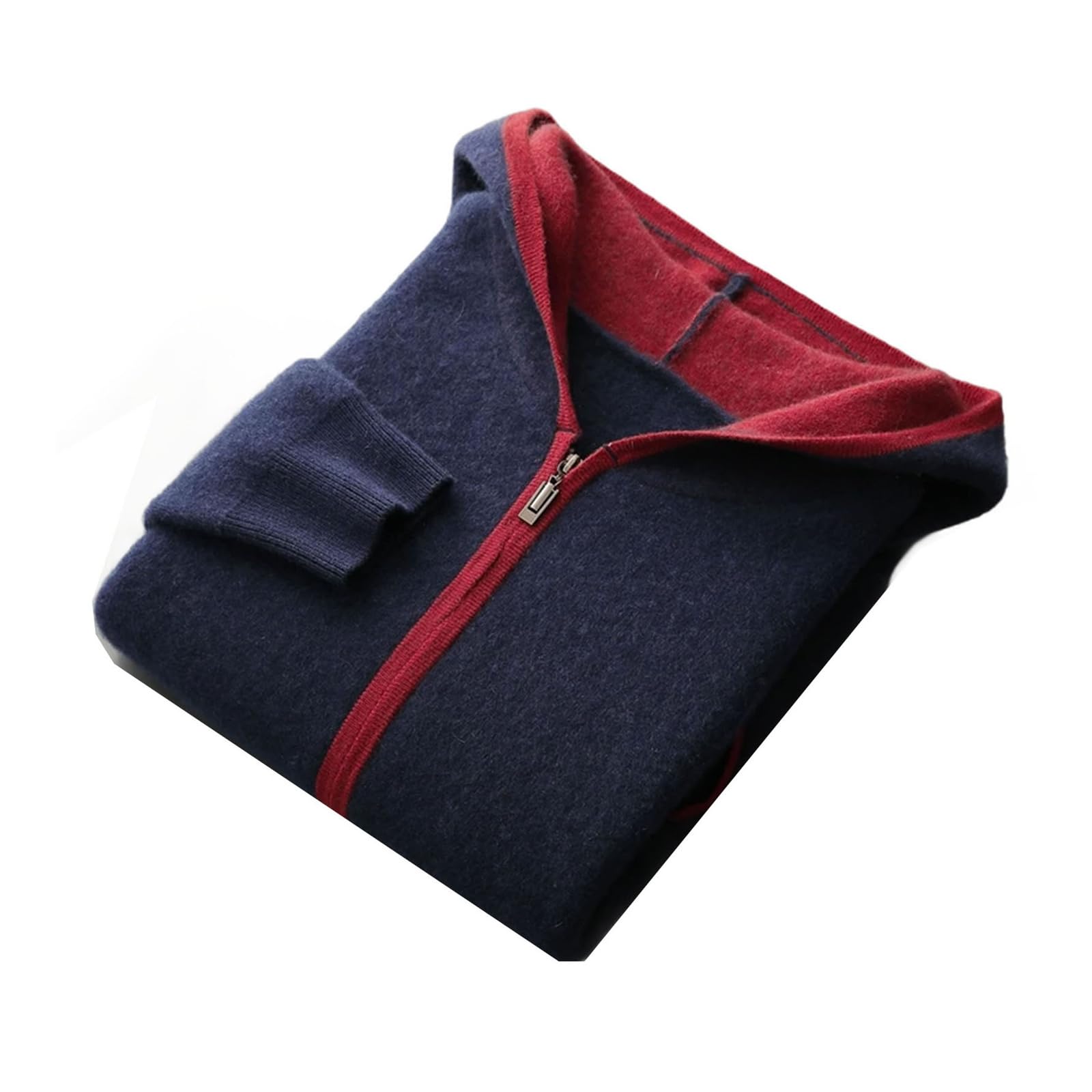 Cashmere Zip Hoodie Cardigan