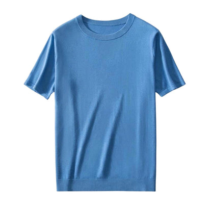 Silk Cashmere Knit T-Shirt