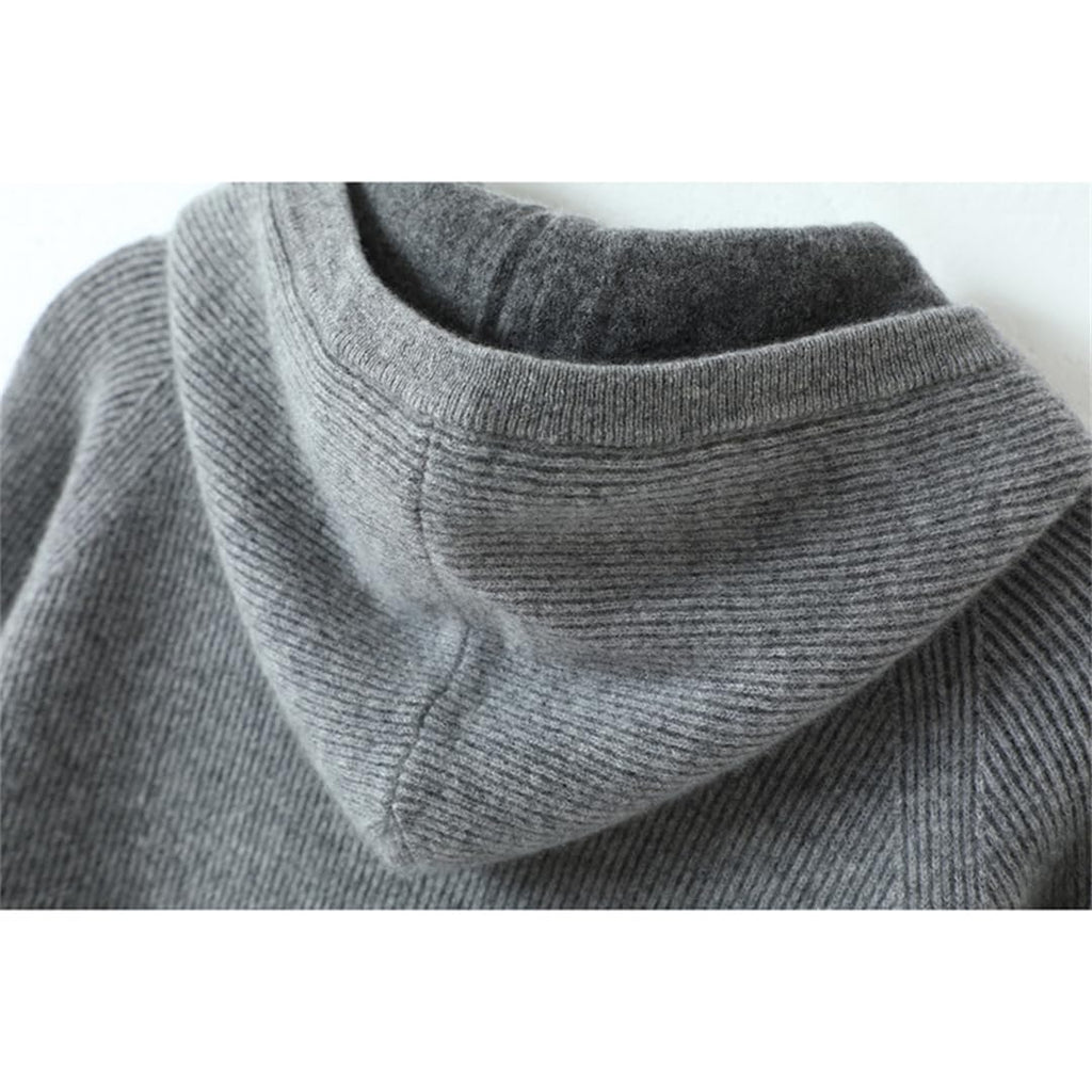 Cashmere Zip Hoodie Sweater