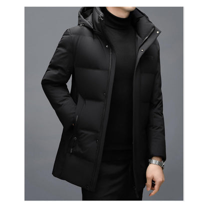 Warm Hooded Down Puffer Jacket