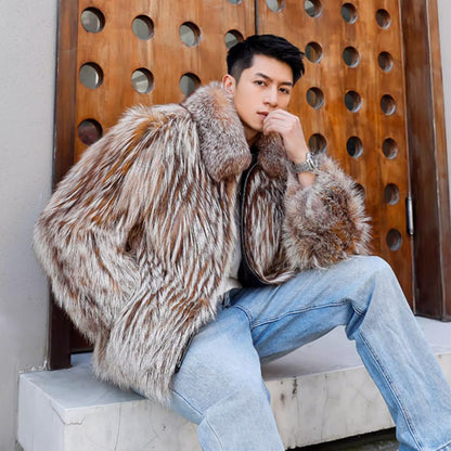 Lapel Fur Winter Coat