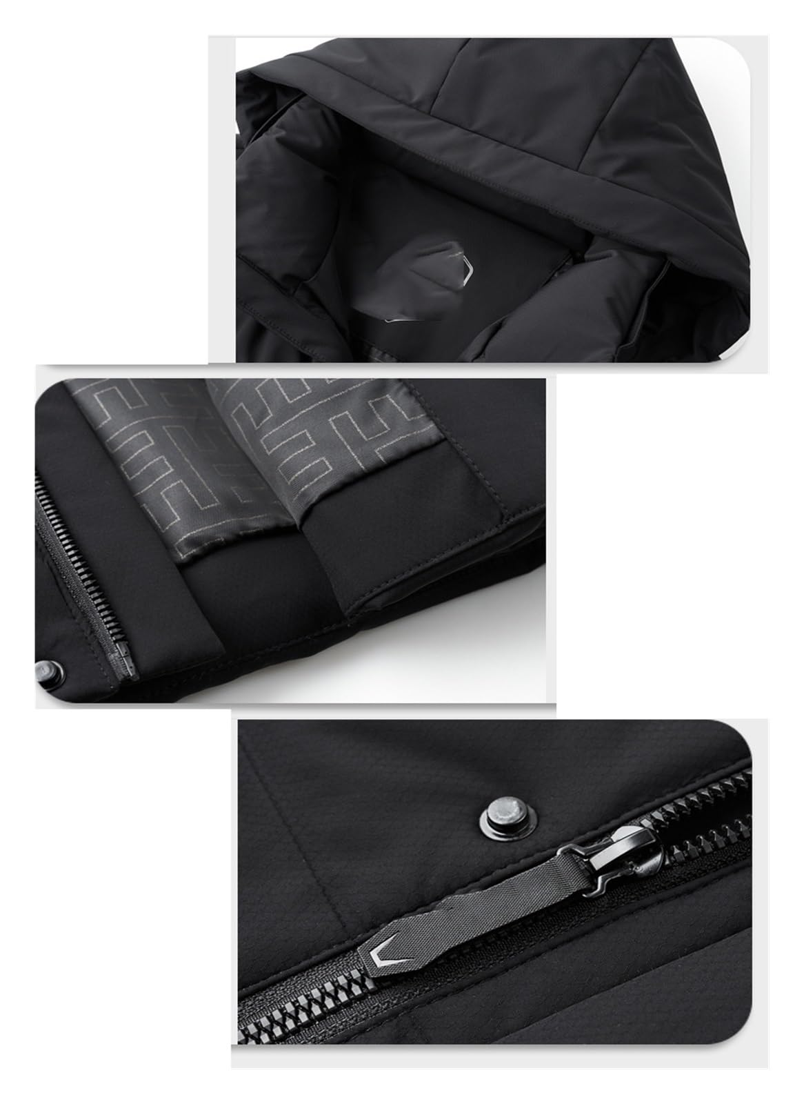 Warm Hooded Down Puffer Jacket
