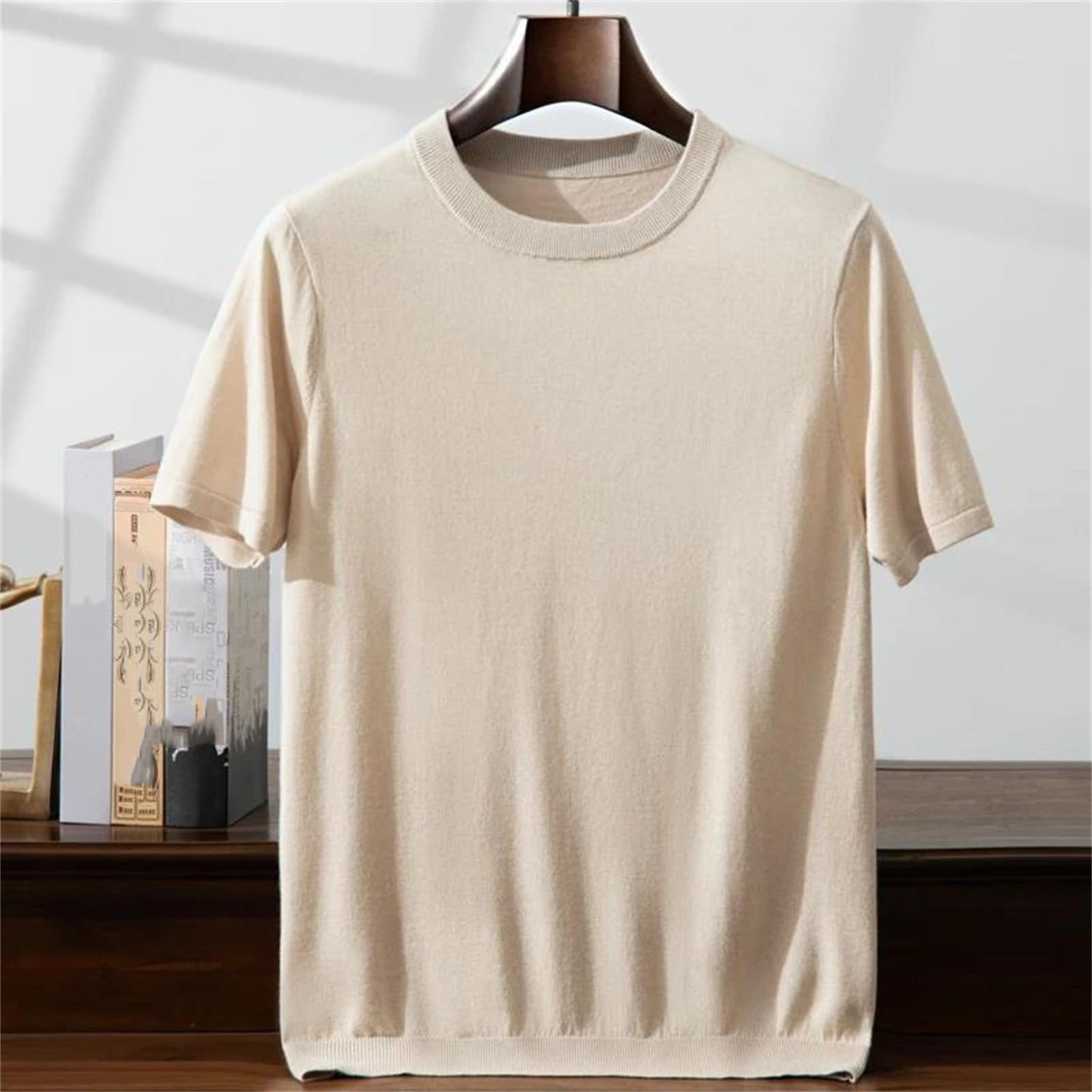 Silk Cashmere Knit T-Shirt