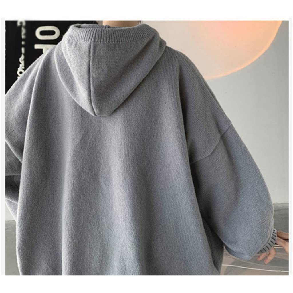 Hooded Knit Pullover Sweater