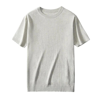 Silk Cashmere Knit T-Shirt