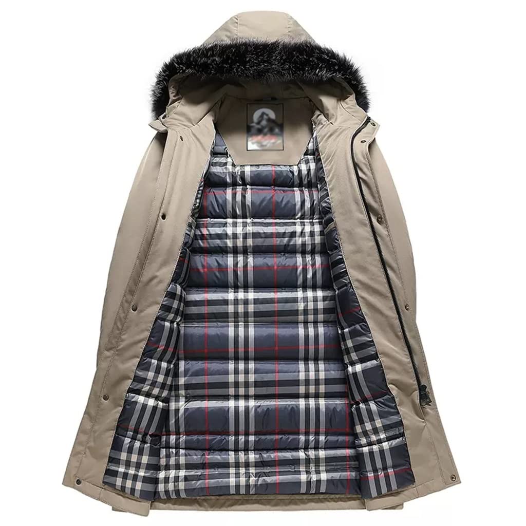 Long Hooded Down Jacket