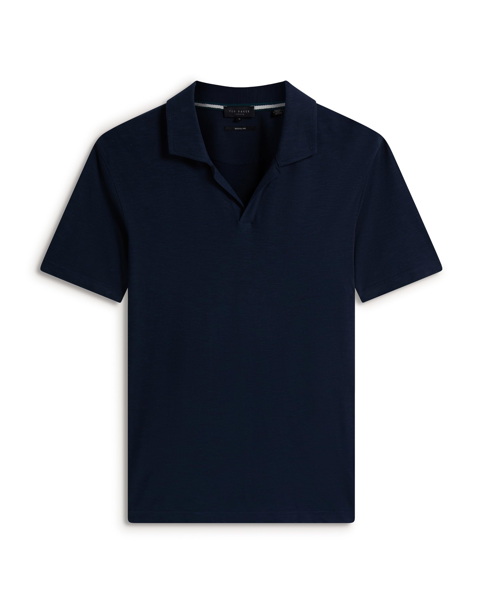 Linen Blend Johnny Collar Polo
