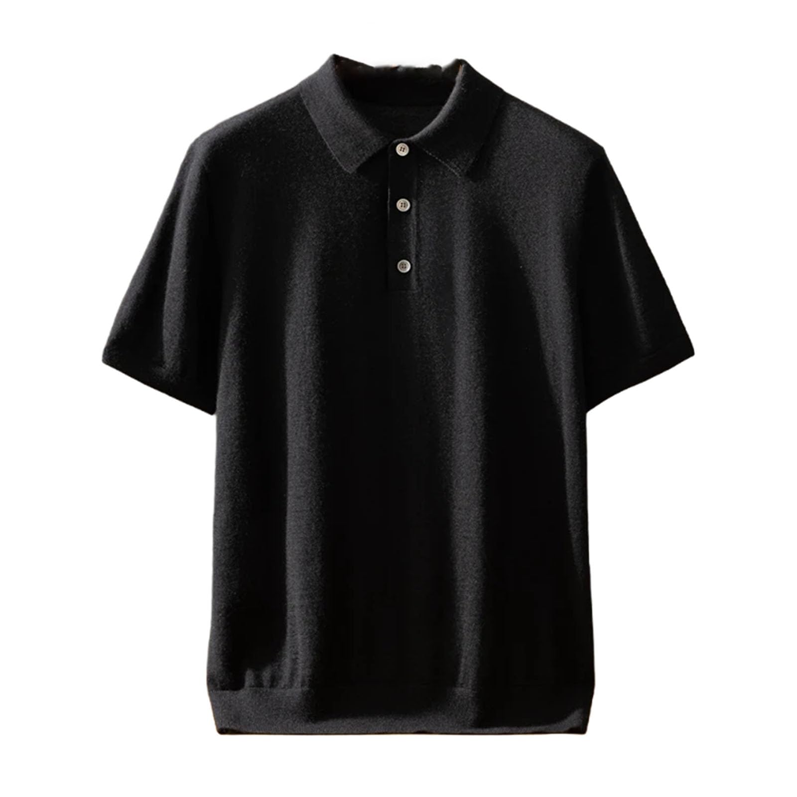 Pure Cashmere Short-Sleeve Polo