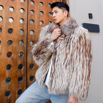 Lapel Fur Winter Coat