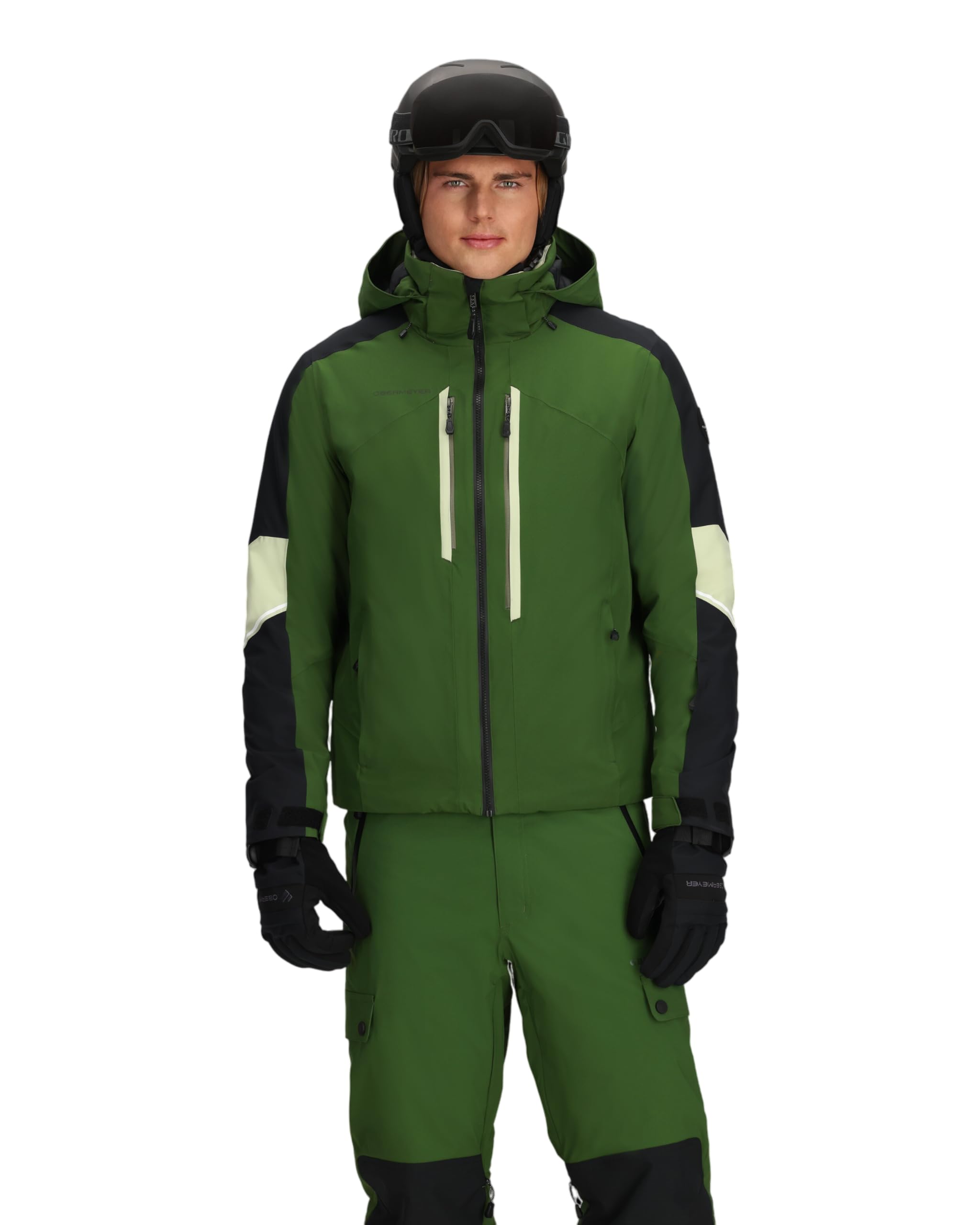 Obermeyer Mens Fall Line Ski Jacket, Waterproof Breathable 2-way Stretch and Primaloft Insulated