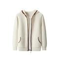 Cashmere Zip Hoodie Cardigan