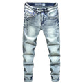 Slim Fit Ripped Stretch Jeans