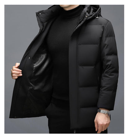 Warm Hooded Down Puffer Jacket