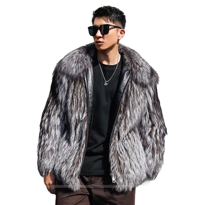 Lapel Fur Winter Coat