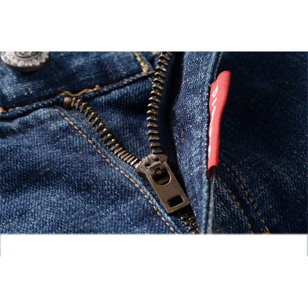 Slim Fit Multi-Pocket Ripped Jeans