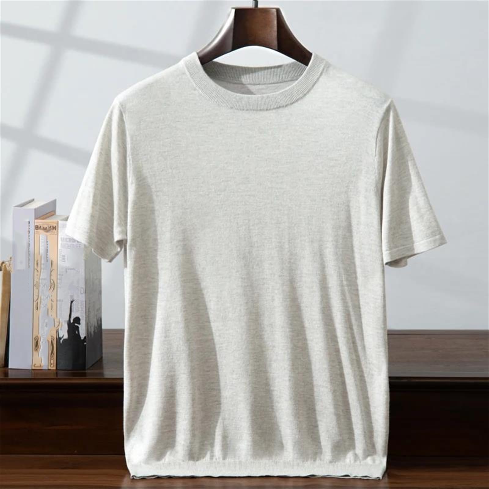 Silk Cashmere Knit T-Shirt
