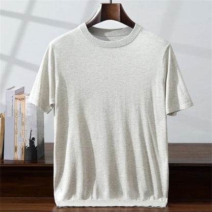 Silk Cashmere Knit T-Shirt