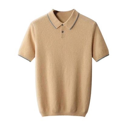 Cashmere Knit Polo Sweater