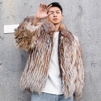 Lapel Fur Winter Coat
