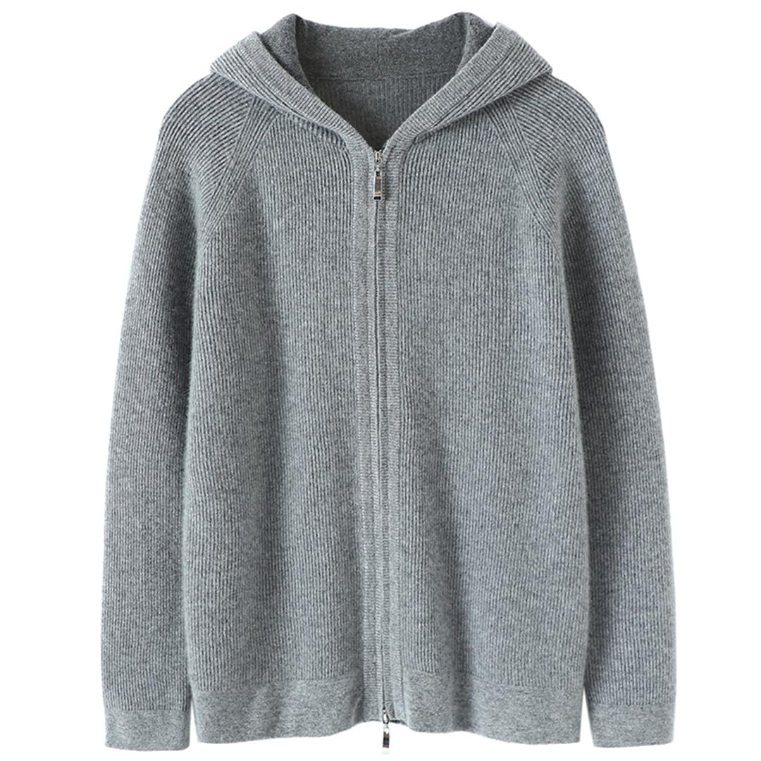 Cashmere Zip Hoodie Sweater