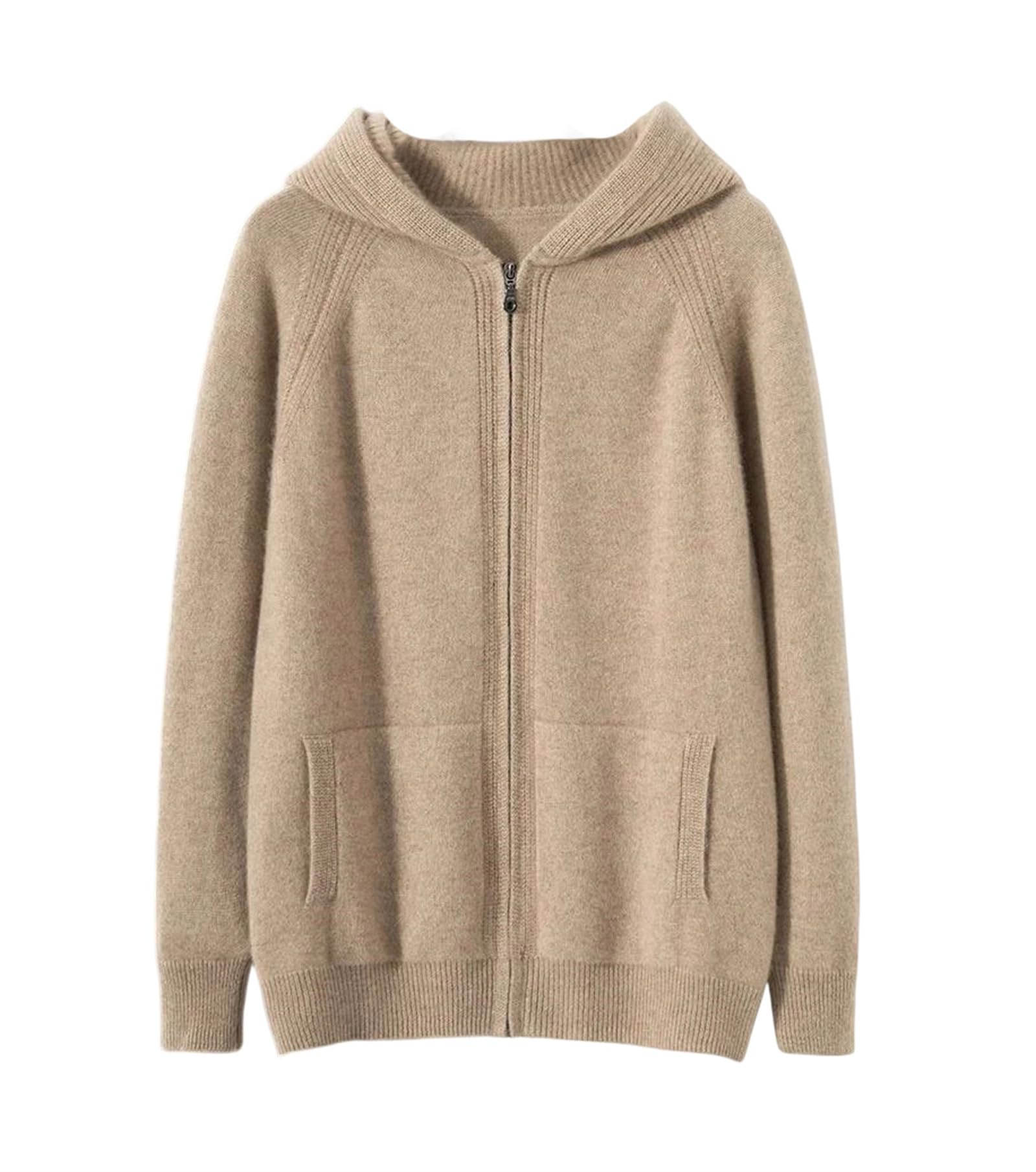 Full-Zip Cashmere Hoodie