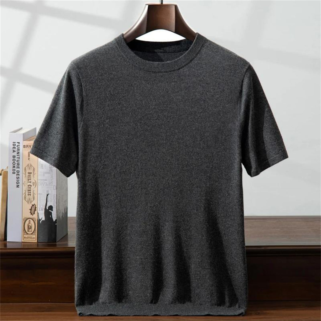 Silk Cashmere Knit T-Shirt