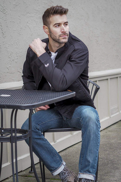 Fitted Cotton Bomber Jacket
